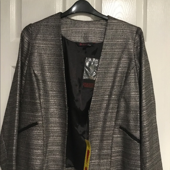 NWT Metallic woven blazer / suit jacket - Picture 5 of 6
